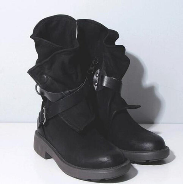 Tyrus - Vegan Leather Half-Calf Boots