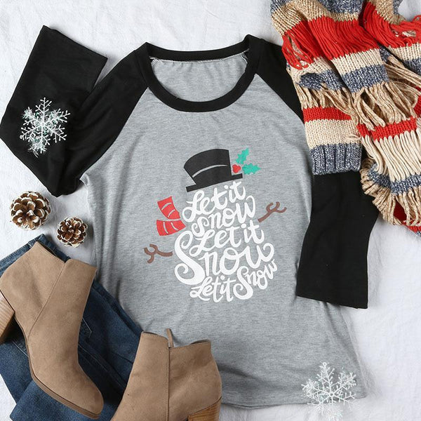 Let it Snow, Let it Snow O-Neck Christmas Pullover