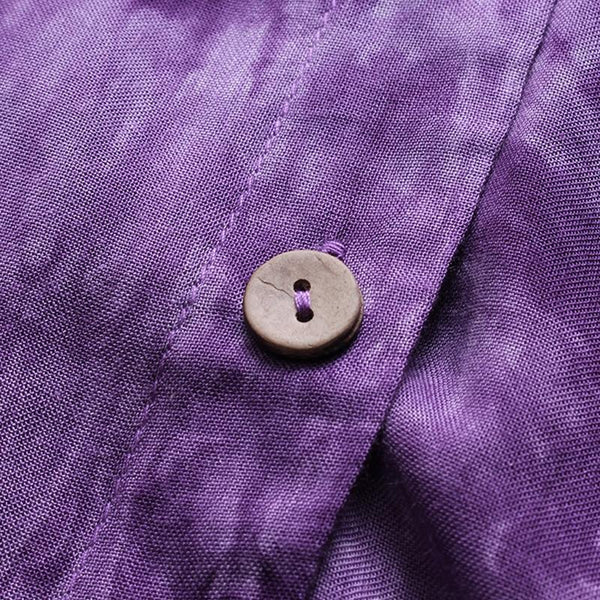 Phoebe - Tie Dye Button Down Asymmetric Dress