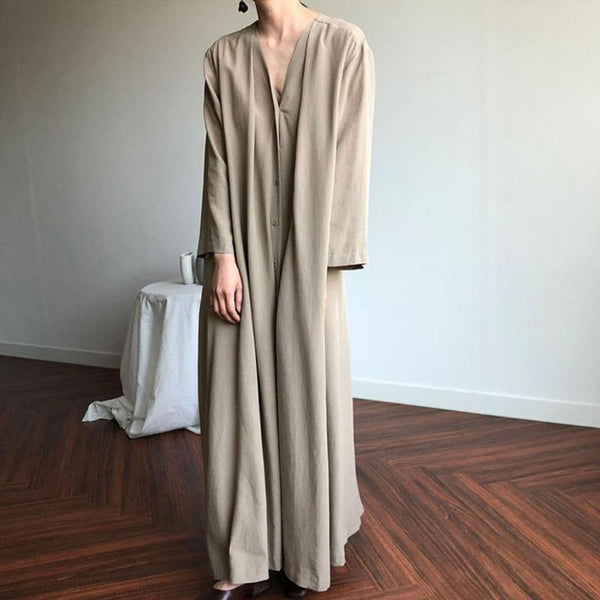 Imani - Oversized Long Sleeve Maxi Dress