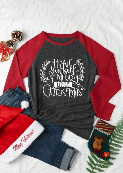 Have Yourself a Merry Little Christmas Baseball Tee