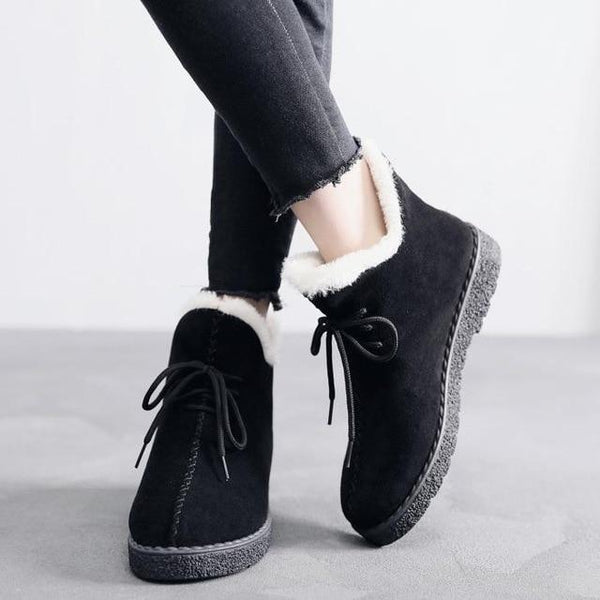 Kenyon - Fleece Lace Up Ankle Boots