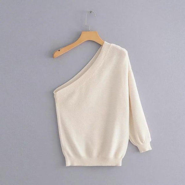 Zadie - One Shoulder Pullover Sweater