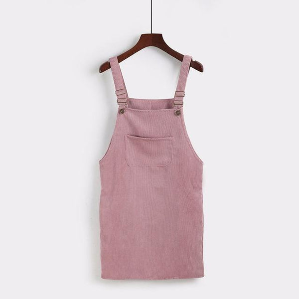 Alice - Corduroy Overall Dress