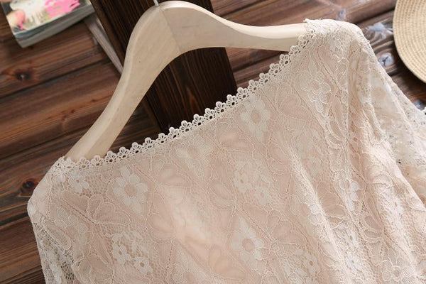 Adelaide - Lace Overlay A-Line Dress