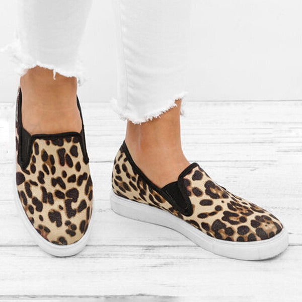 Libby - Leopard Print Loafers