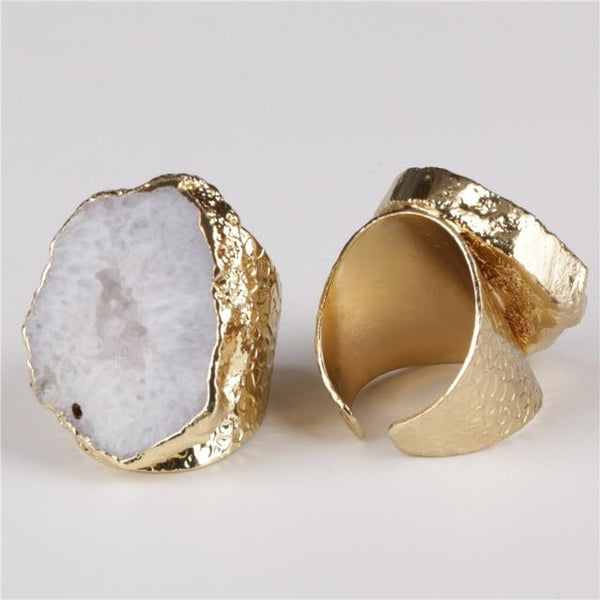 Amaris - Retro Cut Stone Ring