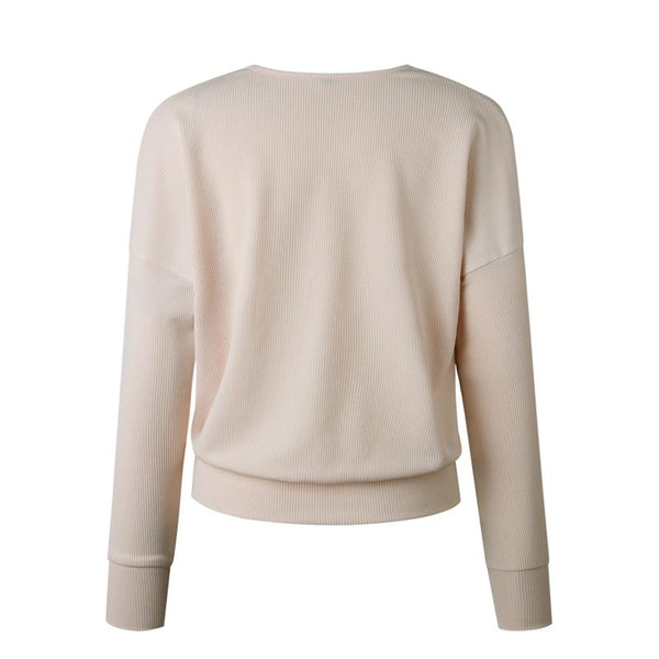 Jacoba - V-Neck Knitted Wrap Sweater