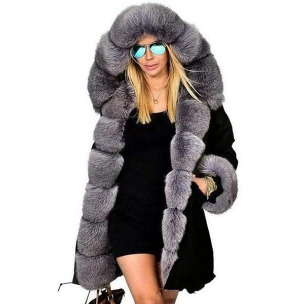 Holland - Faux Fur Trim Snow Coat