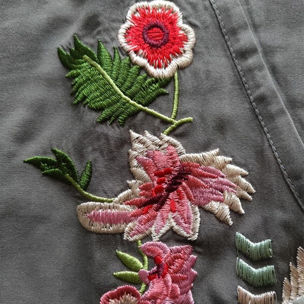 Valda - Embroidered Floral Boho Blouse