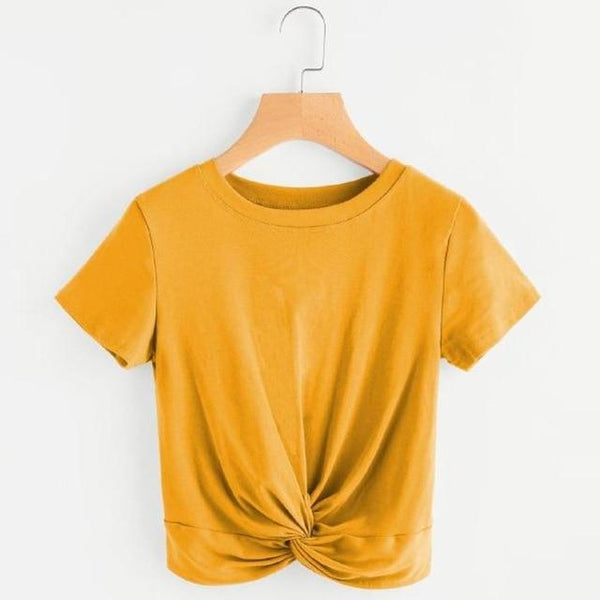 Cropped Knot Tees
