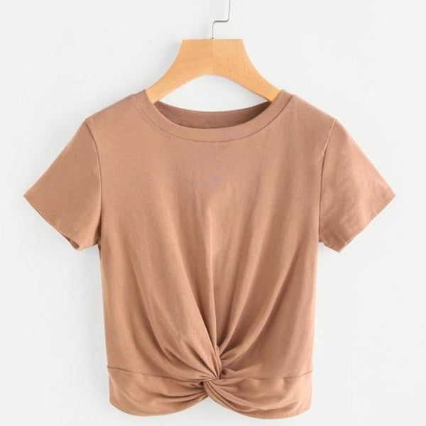 Cropped Knot Tees