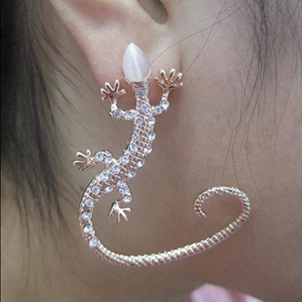 Gecko Wrap Stud Earrings