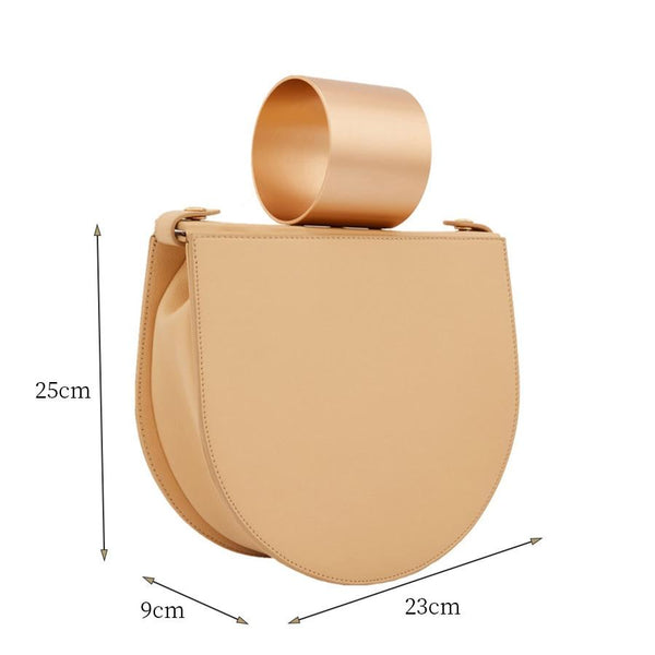 Aviana - Luxury Semi-Circular Handbag