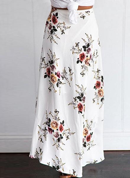 Crema - Floral Boho Skirt